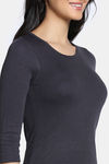 Zivame Knit Poly Thermal Top - Neutral Gray — thumbnail 5